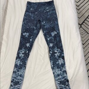 Blue Patterned Leggings